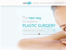 Tablet Screenshot of plasticsurgery.info