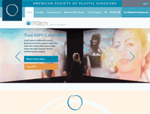 Tablet Screenshot of plasticsurgery.org